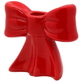 Bona Di Bow Ceramic Candlestick 11x5.2x10cm Red - buy, prices for - photo 2
