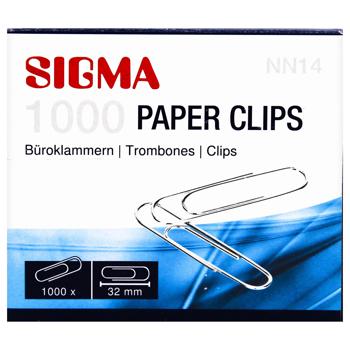 Sigma Silver Paper Clips 32mm 1000pcs - buy, prices for - photo 4