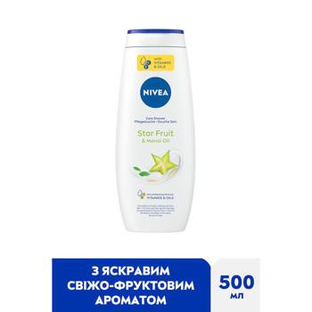 Гель-догляд для душу Nivea карамболь та олія моної 500мл - купити, ціни на МегаМаркет - фото 2