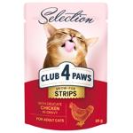 Корм влажный Club 4 Paws Premium Selection с курицей для взрослых кошек 85г