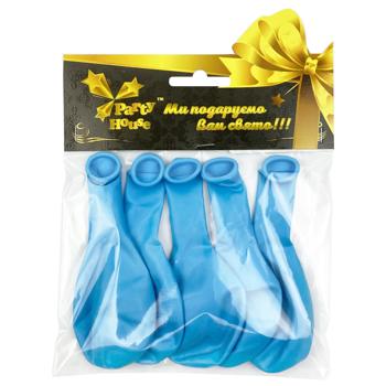 Кульки повітряні Party House пастель блакитні 5шт - купити, ціни на Таврія В - фото 1