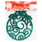 Turquoise Ball Snowflake Decoration