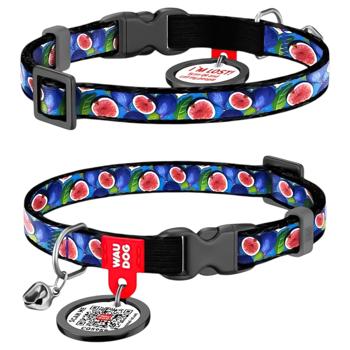 Waudog Fig Nylon Cat Collar with QR Passport XS 20-30cm