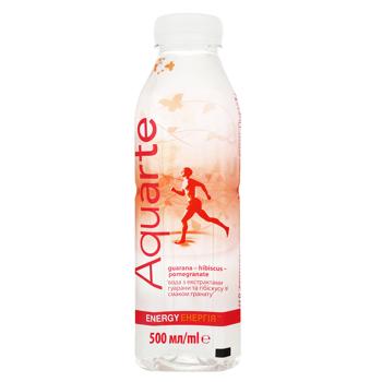 Напій негазований Aquarte Енергія гібіскус, гуарана, гранат 0,5л - купити, ціни на NOVUS - фото 1