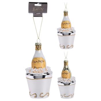 Champagne Christmas Tree Decoration 120*65mm - buy, prices for Tavria V - photo 1