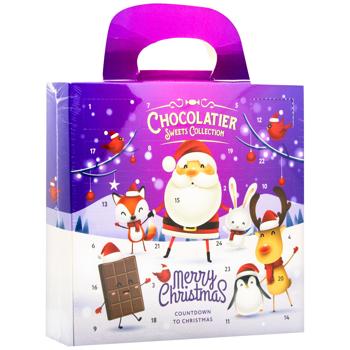 Адвент-календарь Millennium Chocolatier Merry Christmas 250г - купить, цены на Auchan - фото 2