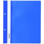 Папка-швидкозшивач Norma з перфорацією та прозорим верхом синя А5