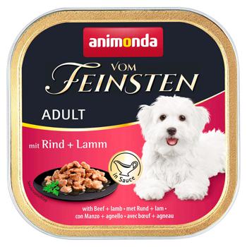 Animonda Vom Feinsten Wet Food with Beef and Lamb for Adult Dogs of All Breeds 150g - buy, prices for MasterZoo - photo 1