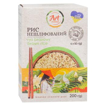 Рис Art Foods нешліфований 4*50г - купити, ціни на Чудо Маркет - фото 1