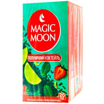 Чай зеленый Magic Moon Клубничный коктейль 2г*20шт