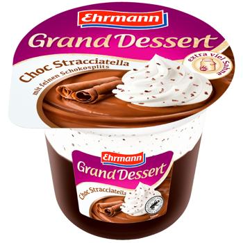 Десерт Ehrmann Grand Dessert Choc Stracciatella 4,8% 190г - купити, ціни на Восторг - фото 1