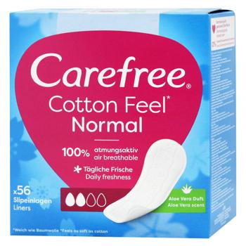 Carefree Cotton Softness Hygienic Pads with Aloe 56pcs - buy, prices for - photo 3