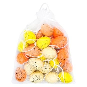Набір великодніх підвісок Яйце в мішечку 3*4см 24шт в асортименті - купити, ціни на ULTRAMARKET - фото 3