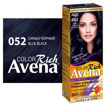 Avena Rich Blue-Black Hair Dye 052 - buy, prices for MegaMarket - photo 2