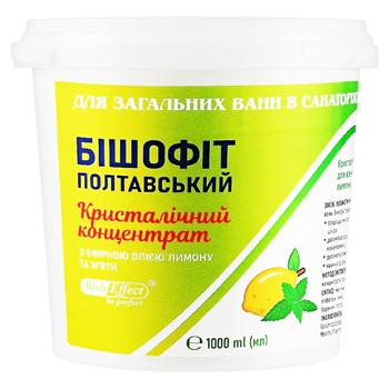 Бішофіт Полтавський "Кристалічний концентрат " з ефірною олією лимону та м'яти 1000мл - купити, ціни на Grono - фото 1