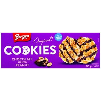 Bergen Chocolate Striped Peanut Cookies 100g - buy, prices for METRO - photo 2