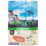 Корм сухий Bravery з куркою для цуценят дрібних порід 600г