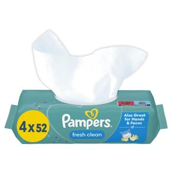 Cалфетки Pampers Fresh Clean 52шт - купить, цены на - фото 9