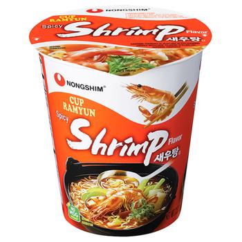 Лапша Nongshim Cup Ramyun Shrimp острая 67г