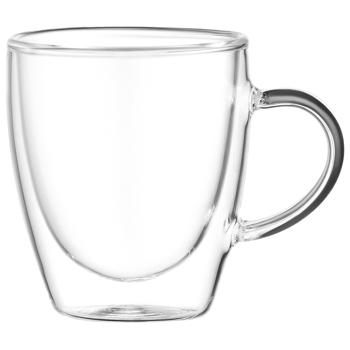 Чашка Ardesto AR2610BH подвійне скло 100мл 2шт - купити, ціни на Cупермаркет "Харків" - фото 3