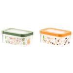 Контейнер Herevin Storage Canister Green-Peach 600мл