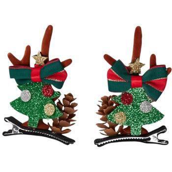 Заколка для волос Koopman новогодняя 5см х 2шт в ассортименте - купить, цены на Auchan - фото 3