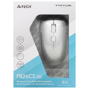 Мышь A4Tech Fstyler FB26CS Air Smoky Gray беспроводная - купить, цены на Auchan - фото 2