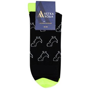 Lehka Khoda Black Men's Socks 29s - buy, prices for Auchan - photo 1