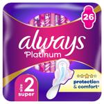 Always Platinum Super Hygienic Pads Size 2 26pcs