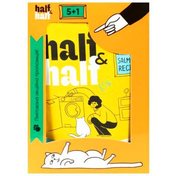 Half&Half Wet Food with Salmon for Adult Cats 5+1pcs x 100g - buy, prices for MasterZoo - photo 2