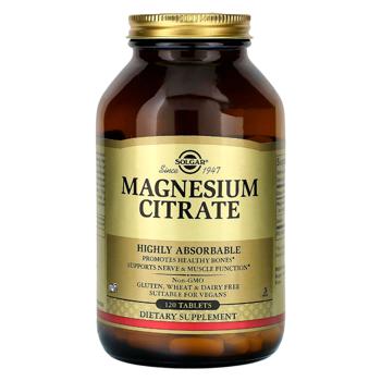 Solgar Magnesium Citrate 400mg 120 tablets