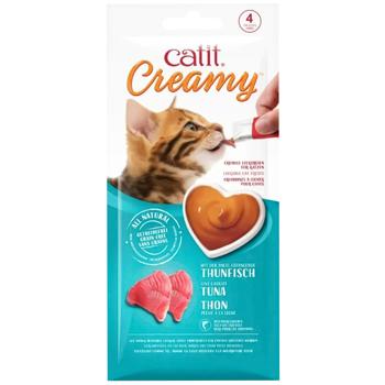 Catit Creamy Tuna & Flavor ласощі кремові для котів 4х10 г - тунець - купити, ціни на MasterZoo - фото 1