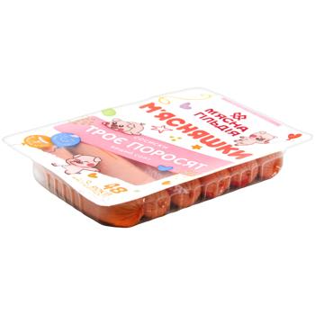 Сосиски М'ясна Гільдія Троє поросят вищий сорт 285г - купити, ціни на КОСМОС - фото 1