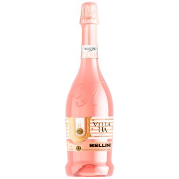 VILLA UA Bellini Party Pink Semi-Sweet Sparkling Wine 10-13% 0.75l - buy, prices for Za Raz - photo 1