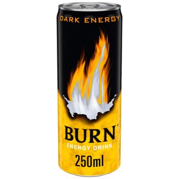 Напиток энергетический Burn Dark Energy 250мл - купить, цены на Идеал - фото 1