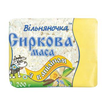 Vilnyanochka Curd Cheese with Vanillin 5% 200g - buy, prices for Auchan - photo 1