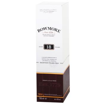 Bowmore 18yo Whisky 43% 0.7l - buy, prices for WINETIME - photo 3