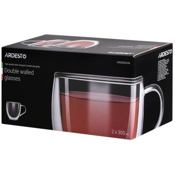 Ardesto Cups Set with Double Walls 300ml 2pcs - buy, prices for - photo 2