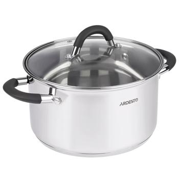 Каструля Ardesto Gemini Salerno AR1925CS 2.3л з кришкою - купити, ціни на Cупермаркет "Харків" - фото 2