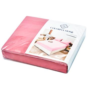 Colorful Home Satin Sheet with Elastic Band 160x200+25cm - buy, prices for Vostorg - photo 1