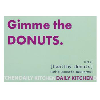 Набор донатов Daily Kitchen Healthy Donuts Мак-вишня 170г - купить, цены на - фото 2