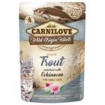 Carnilove Wet Food with Trout and Echinacea for Adult Cats 85g