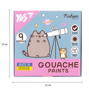 Фарби гуашеві Yes Pusheen 9 кольорів - купити, ціни на - фото 2