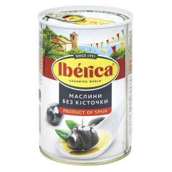 Iberica Pitted Black Olives 420g - buy, prices for MegaMarket - photo 1