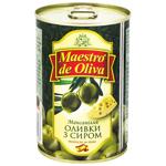 Оливки зеленые Maestro de Oliva с сыром 300мл