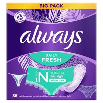 Прокладки щоденні Always Daily Fresh Normal Flexistyle 58шт - купити, ціни на Auchan - фото 5