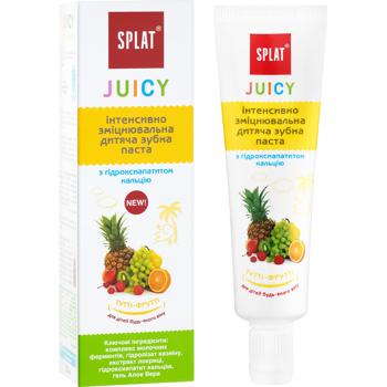 Зубная паста детская Splat Junior Juicy Мультифрукт защита от бактерий и кариеса 35мл - купить, цены на КОСМОС - фото 2