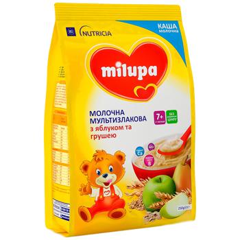 Каша молочная сухая Milupa мультизлаковая быстрорастворимая с яблоком и грушей для детей от 7 месяцев 210г - купить, цены на METRO - фото 3