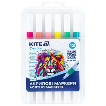 Маркери акрилові Kite Creative K-1156 12шт
