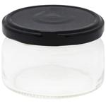 TO-82 Round Transparent Glass Jar 250ml
